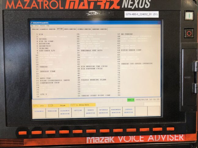 2011 Mazak QTN-400 II-1000 CNC Turning Center (#21) - Image 7