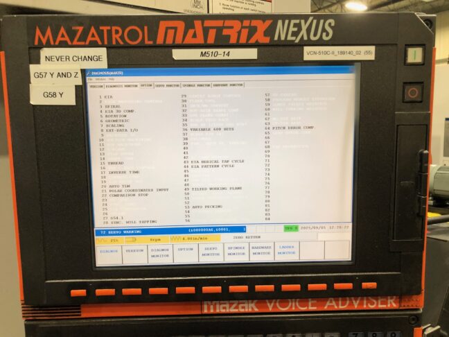 2006 Mazak VCN-510C-II CNC Vertical Machining Center (#11) - Image 6